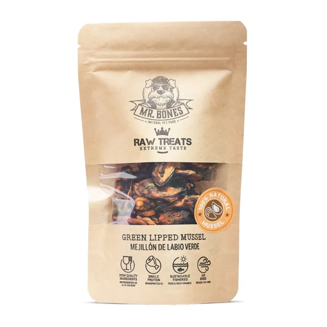 Raw Treats Grønlæbet musling - 45g